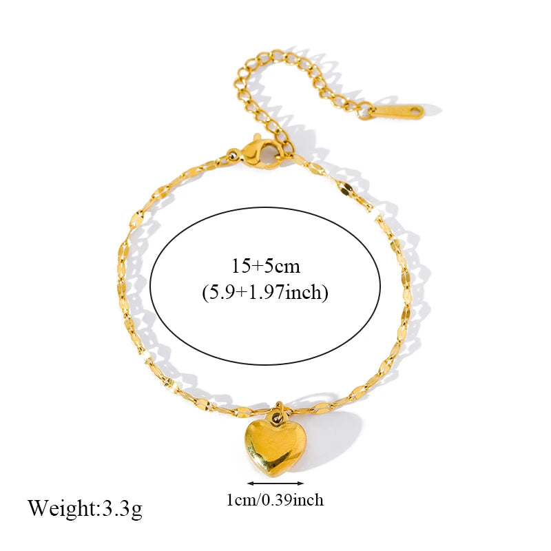 Zenat 316L Stainless Steel Love Necklace Set