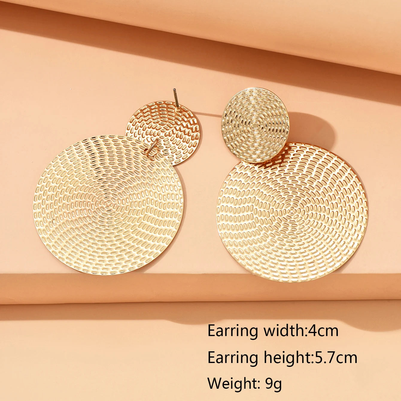 Zenat Bohemian Geometric Round Earrings for Women