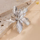 IngeSight.Z Exaggerated Bilayer Big Flower Ring for Women 2024 Personality Metal Punk Party Finger Ring Jewelry Accessories
