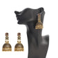 Zenat Big Gold Retro Bell Jhumka Earrings