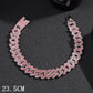Zenat Iced Out Chunky Cuban Anklet for Women