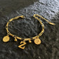 Named Letters 18K Gold-plated Stainless Steel Bracelet