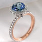Zenat Luxury Prong Rings – Deep Blue Zircon