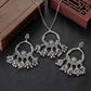 Zenat Luxury Retro Ethnic Carved Jhumka Set