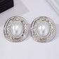Zenat Round Geometric Stud Earrings – Women Party Gift