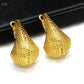 Zenat Dubai Gold Plated Hollow Earrings – Fine Jewelry