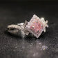 Zenat Pink Zirconia Trendy Sweet and Romantic Engagement Rings