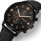 Zenat Geneva Wristwatch Alloy Case Leather