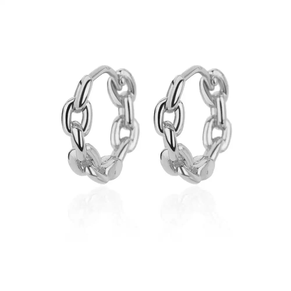 Zenat Elegant Round Hoop Earrings – Luxury Stainless Steel