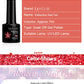 Zenat Bright Red Sparkling Glitter Gel Nail Polish