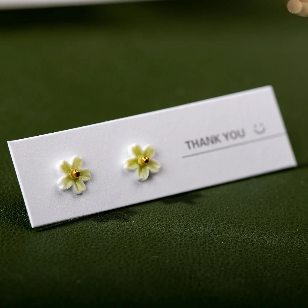 Zenat Handmade Multicolor Ceramic Flower Earrings