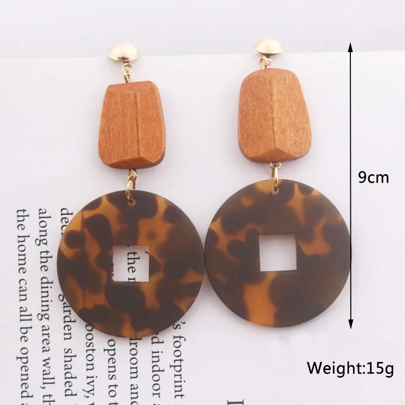 Zenat Brown Beer Bottle Pendant Drop Earrings for Women