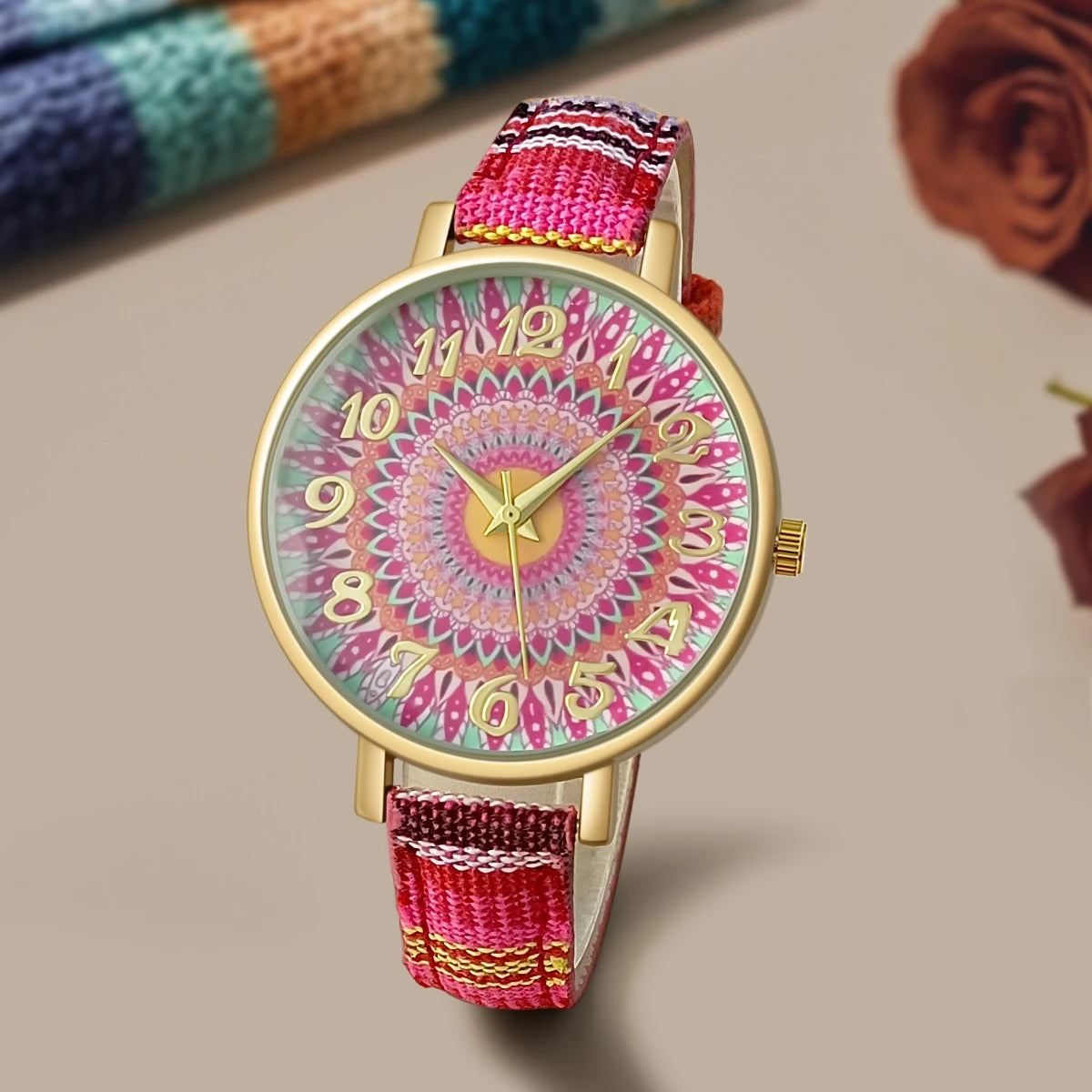 Zenat Watch Luxury Ladies Gift multicolors