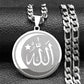Zenat Islamic Quran Allah Crescent Moon Pendant Necklace