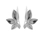 Zenat 925 Silver Leaf & Flower Earrings – Trendy 2025
