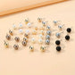 Zenat 18 Pairs Pearl Earrings – Lightweight Daily Wear