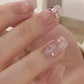 Zenat 24Pcs Glitter Diamond Press-On Nails