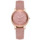 Light Luxury Luminous Quartz Wristwatches for Women Elegant Leather Band Analog Quartz Watches Casual Versatile Watches 스켈레톤 시계