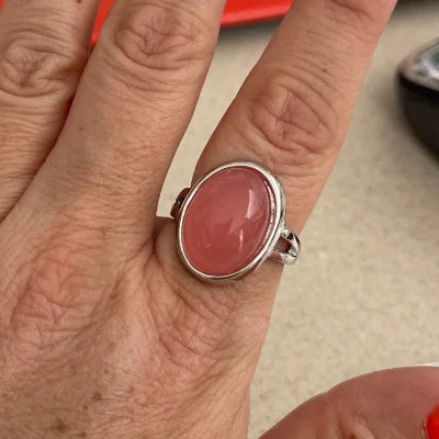 Zenat Pink Zirconia Trendy Sweet and Romantic Engagement Rings