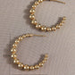 Fashion Stainless Steel Earrings Gold Color 3CM Hoop Earrings For Women Bijoux Elegant Women's Hoops