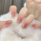 Zenat 24Pcs Glitter Diamond Press-On Nails