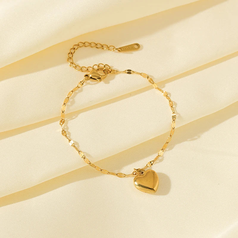 Zenat 316L Stainless Steel Love Necklace Set