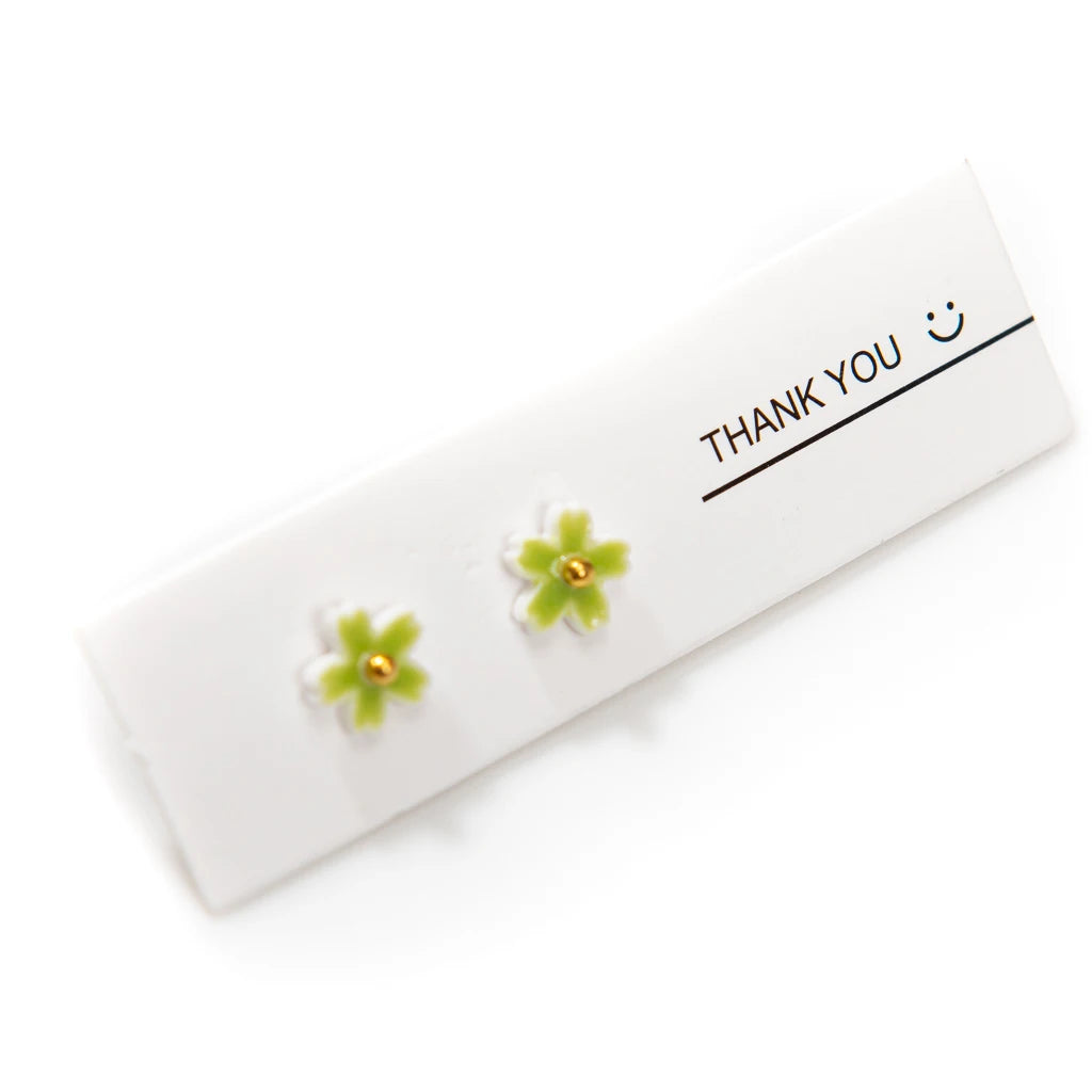 Zenat Handmade Multicolor Ceramic Flower Earrings