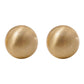 Zenat Brushed Frosted Semicircle Earrings – Luxurious 2023