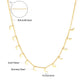 Zenat Golden Chains Necklaces Star Heart Stainless Steel