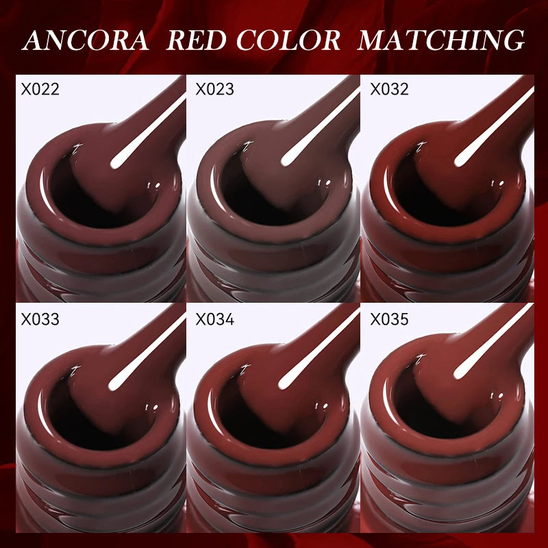 Zenat Red Autumn Winter Gel Nail Polish