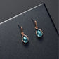 Zenat 3PC Waterdrop Rhinestone Necklace & Earrings Set