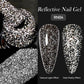 Zenat Bright Red Sparkling Glitter Gel Nail Polish