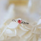 2025 New Elegant Red Corundum Ring with Extra Large Zircon Fashion Party Jewelry Flower Dove Egg Shining First