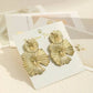 Minimalism Personality Metal Drop Earrings for Women Leaf Round Water Droplet Butterfly Twist Metal Earrings Geometry Jewelry