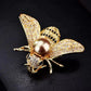 Zenat Sweet Flower Rhinestone Lapel Pin Brooch