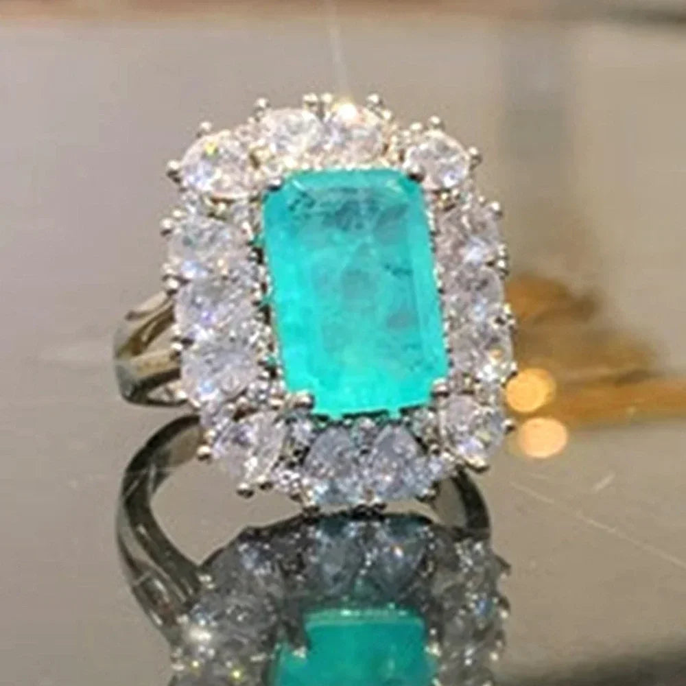 Zenat Sparkling Crystal Zircon Women's Ring