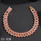 Zenat Iced Out Chunky Cuban Anklet for Women