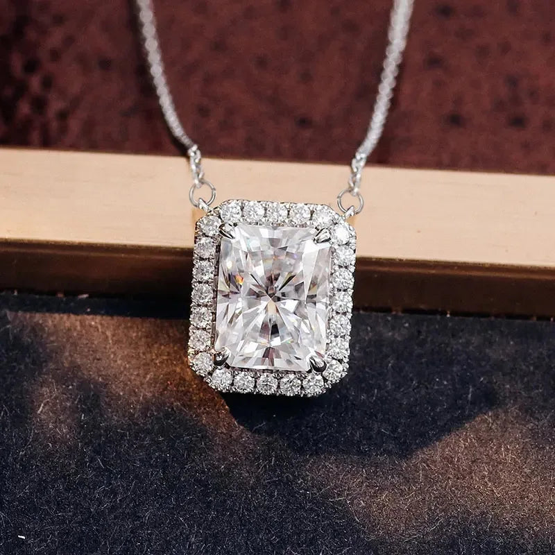 2025 Gorgeous White/Green/Purple/Pink Cubic Zirconia Women Necklace Simple and Elegant Design Female Wedding Trendy Jewelry
