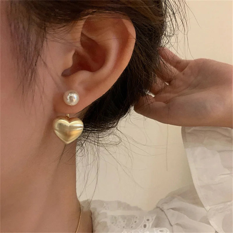 Zenat Brushed Frosted Semicircle Earrings – Luxurious 2023
