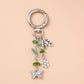 Cute Enamel Flower Butterfly Keychain Women Girls Love Heart Key Ring Pendants Handbag Decor DIY Handmade Jewelry Gifts