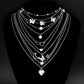 Zenat Stackable Butterfly Heart Star Pearl Moon Pendant
