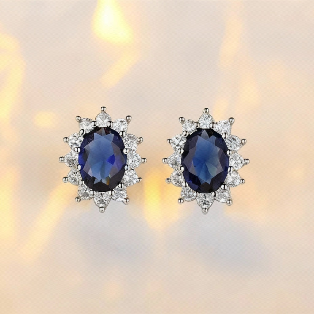 Zenat 925 Sterling Silver Princess Zircon Jewelry Set