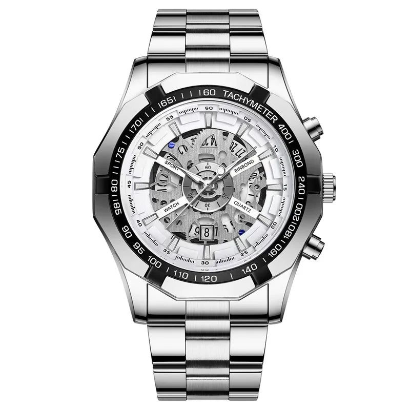 Zenat 2025 Luxury Men’s Quartz Stainless Steel Watch