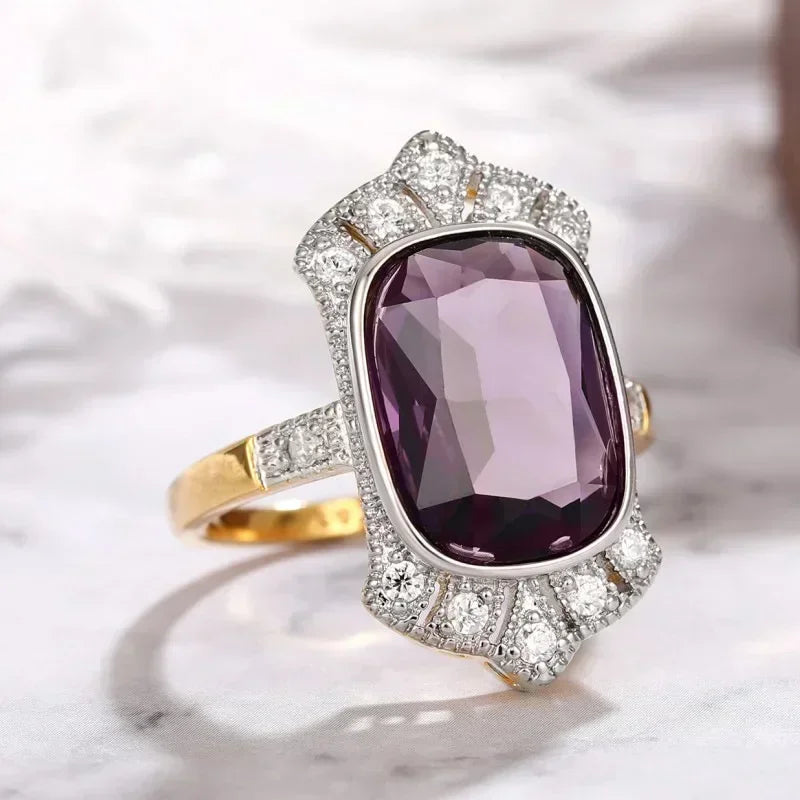 Zenat Sparkling Crystal Zircon Women's Ring