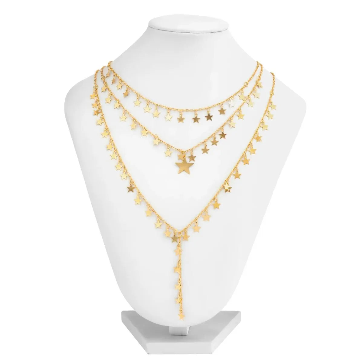 Zenat 3Pcs/Set Sexy Goth Star Tassel Long Pendant