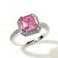 Zenat Pink Zirconia Trendy Sweet and Romantic Engagement Rings