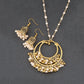 Zenat Luxury Retro Ethnic Carved Jhumka Set