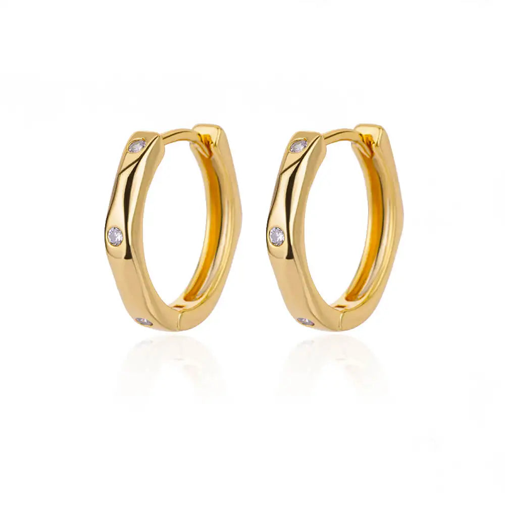 Stainless Steel Evil Eye Earrings for Women 2024 Trend Gold Color Round Circle Hoop Earrings Luxury Wedding Jewelry aretes