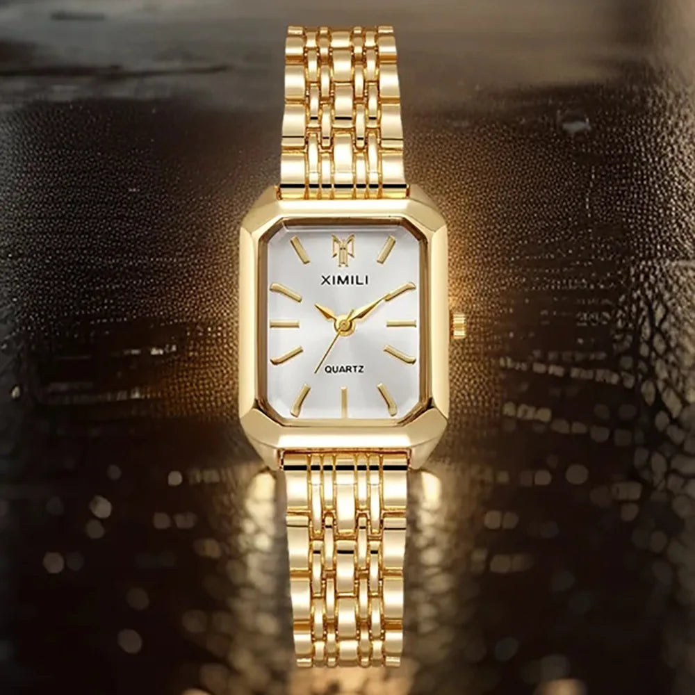 Zenat Gold Luxury Strap Wristwatches