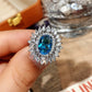 Zenat Sea Blue Cubic Zirconia Women’s Ring